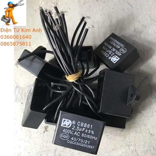 5 Tụ Quạt 2.5uf 400V