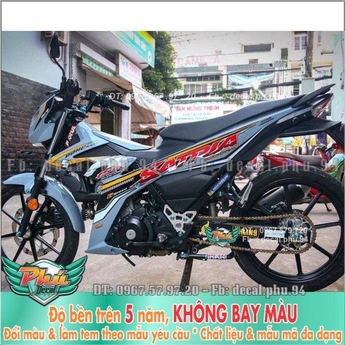 Tem rời Satria Xám xi măng