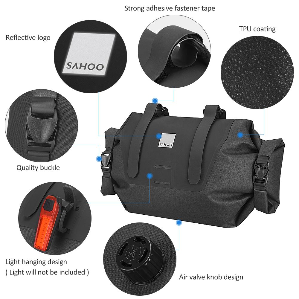 Túi đựng gắn phía trước tay lái xe đạp Pannier đa chức năng