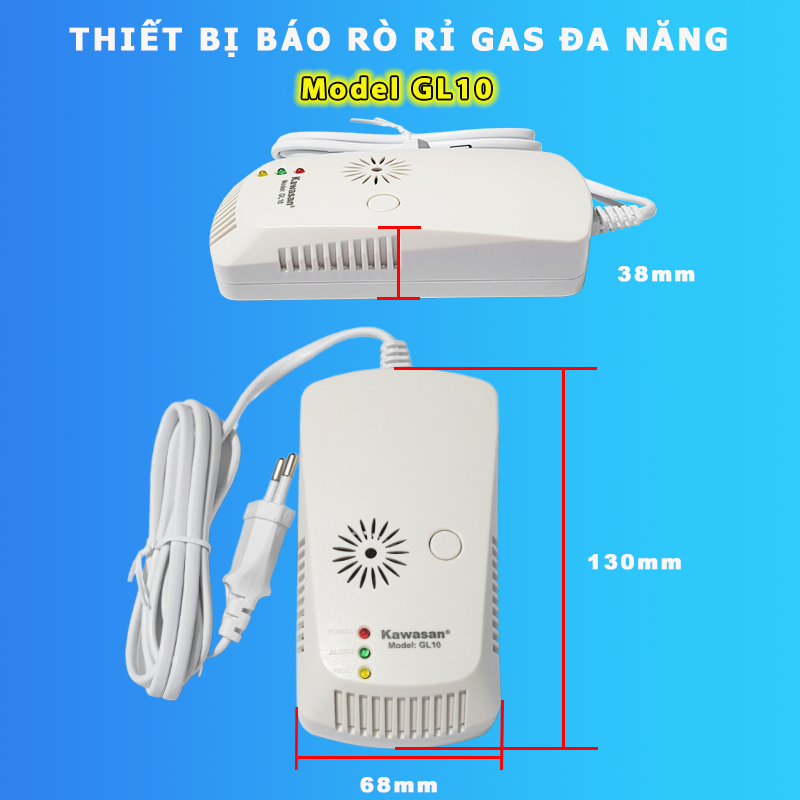 THIẾT BỊ BÁO RÒ RỈ GAS ĐA NĂNG KW-GL10 - HÀNG CHÍNH HÃNG