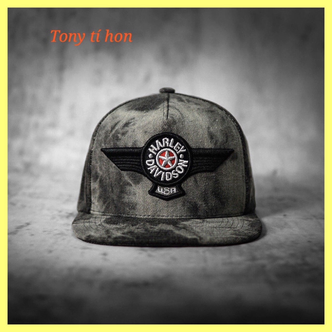 Tony tí hon -  Mũ/nón kết lưỡi trai snapback Les màu đen thời trang nam nữ cao cấp - màu đen