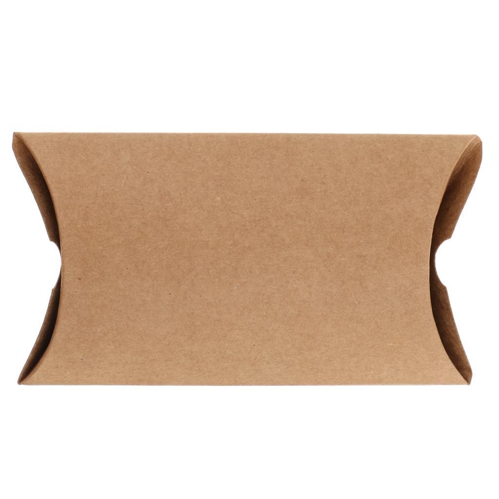 Kraft Candy Pillow Boxes Gift Boxes Wedding Party Favor Pack of 50