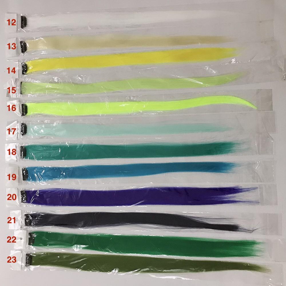 Line tóc kẹp màu sắc mix nắng xuân