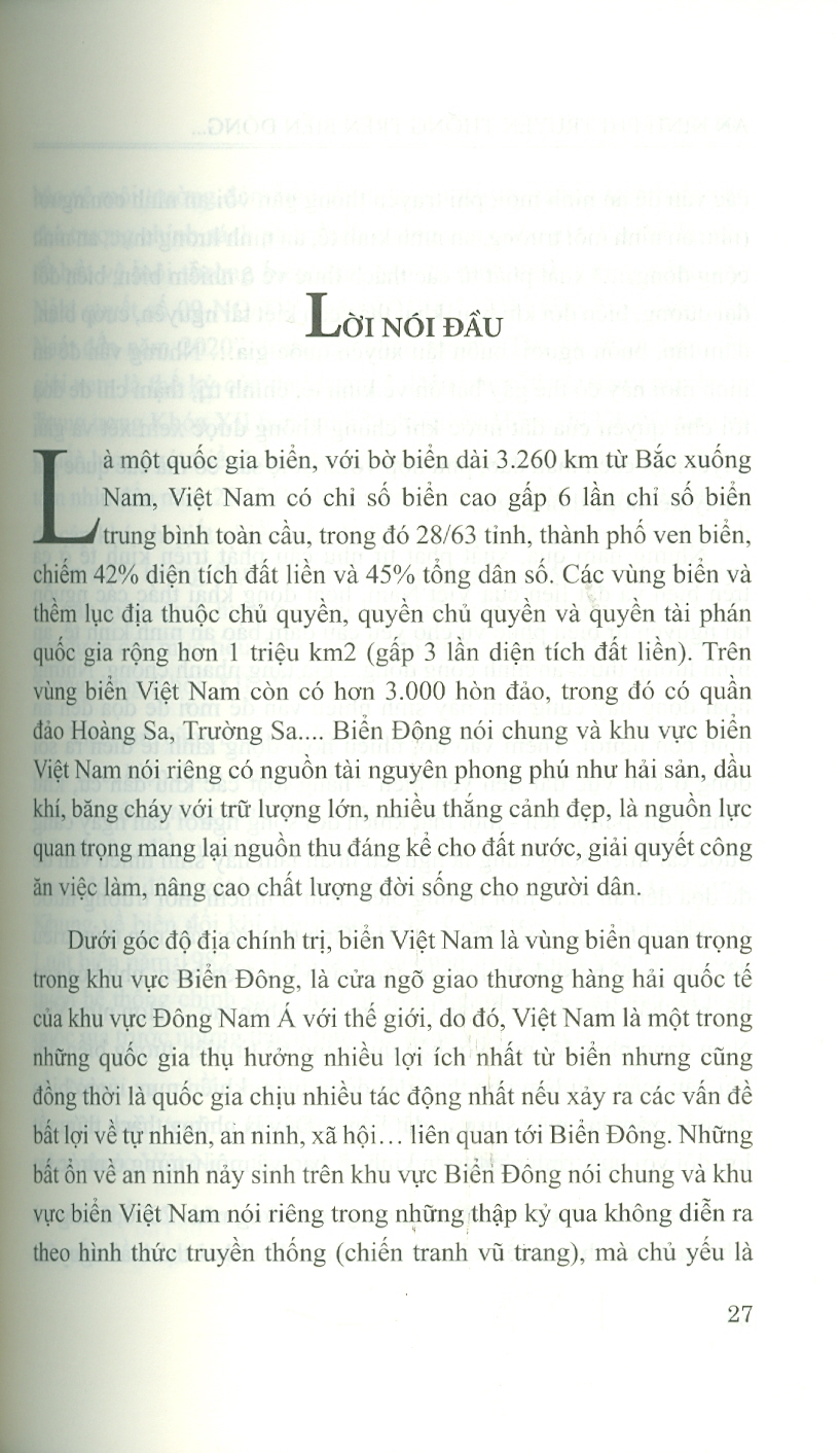 An Ninh Phi Truyền Thống Trên Biển Đông: Tiếp Cận Khoa Học Xã Hội Và Nhân Văn Trong Vấn Đề Môi Trường Và Khai Thác Tài Nguyên (Sách chuyên khảo)