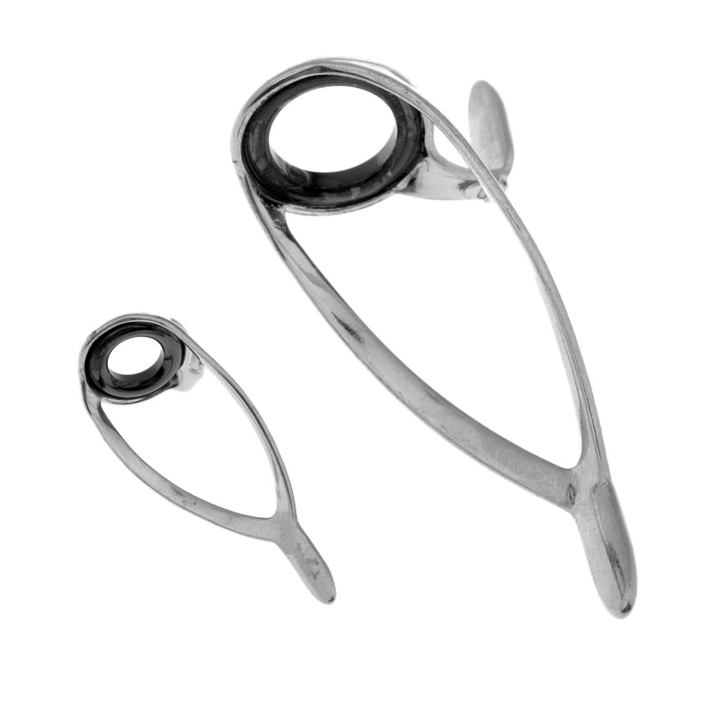 14pcs Rod Repair Kit Mixed Size Fishing Rod Guide Ring Rod Tip Top Eye Rings