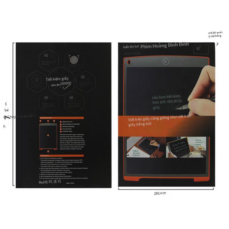 Bảng viết tay LCD 12 inch thuận lợi nhất bảng vẽ graffiti dành cho trẻ em kinh doanh năng lượng ánh sáng điện tử bảng đen nhỏ bảng viết màu nổi bật