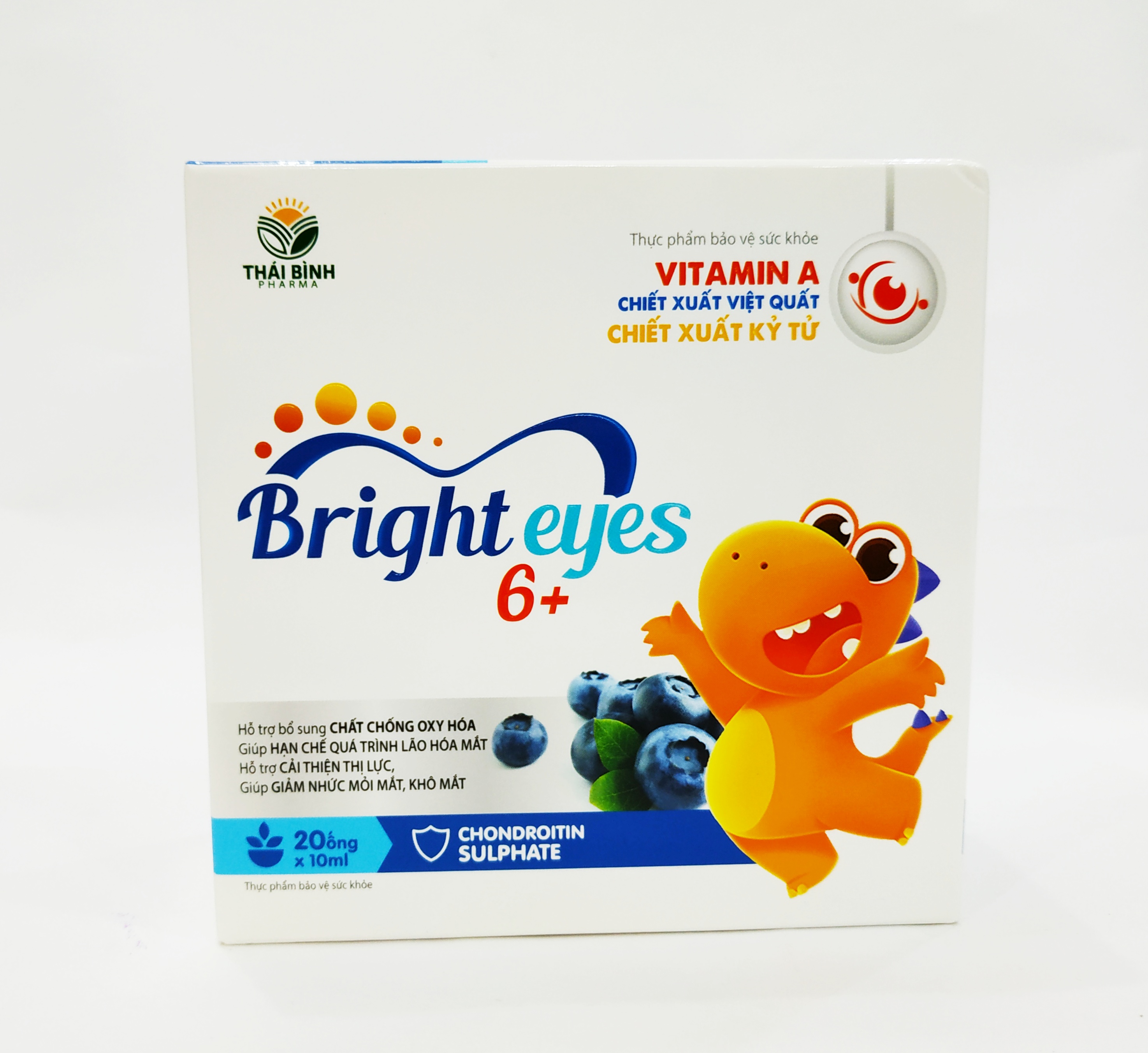 SIRO BỔ MẮT BRIGHT EYES 6+ BỔ SUNG VITAMIN A VÀ CÁC CHẤT CẦN THIẾT GIÚP TRẺ CÓ ĐÔI MẮT SÁNG KHỎE - GIẢM MỎI MẮT, KHÔ MẮT, MỜ MẮT – HẠN CHẾ CẬN THỊ - KHỎI LO CÁC BỆNH VỀ MẮT - HỘP 20 ỐNG NHỰA BẺ