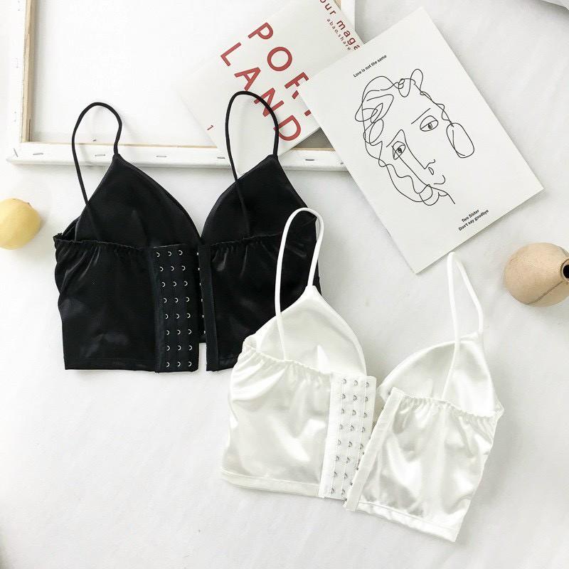 Áo Lót Bralette Satin Dáng Dài