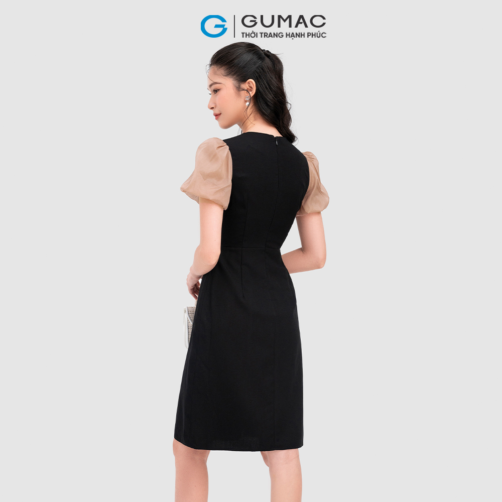 Đầm giả yếm phối nút thời trang GUMAC DC11035