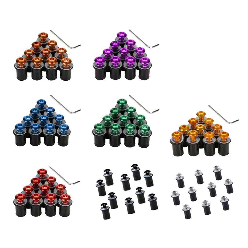 Windscreen Windshield Bolts Screws Kit Fit for Motorcycle Dirt Bike 5MM Bolts M5