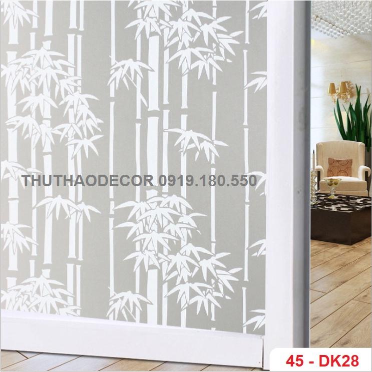 DECAL DÁN KÍNH MỜ SẴN KEO - BÁN THEO 1M TỚI
