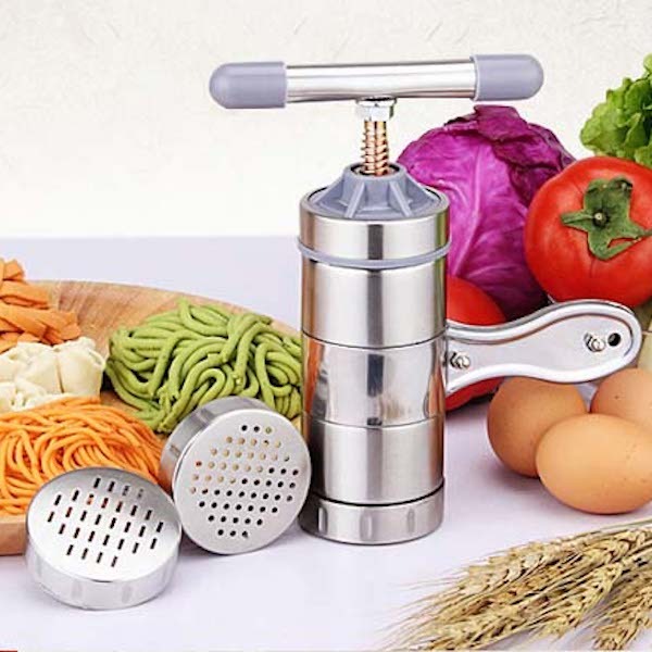 Khuôn Làm Bún Inox Cầm Tay ,Dụng Cụ Ép Bánh Canh , Bánh Lọt , Sợi Phở , Khoai Tây Nghiền Đa Năng - Hàng Loại 1 - Chính Hãng MINIIN