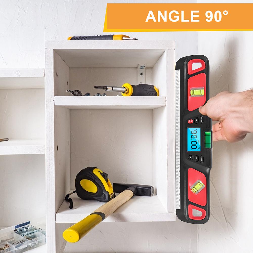 Điện Tử Kỹ Thuật Số Thước Đo Góc 360 Độ 400Mm Tìm Máy Đo Độ Nghiêng Chống Rơi Cho Y Học Tự Động Hóa Công Nghiệp