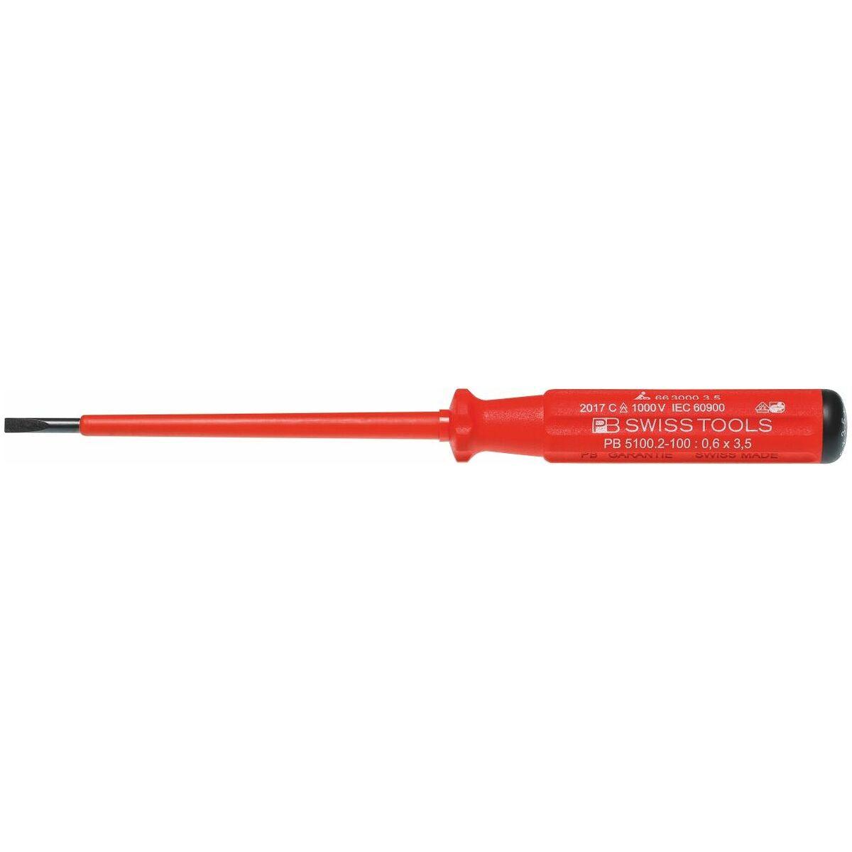 Tua Vít Cách Điện Đầu Dẹp 3,5mm Pb Swiss Tools 663000 3.5 - Hàng Chính Hãng 100% từ Thụy Sỹ