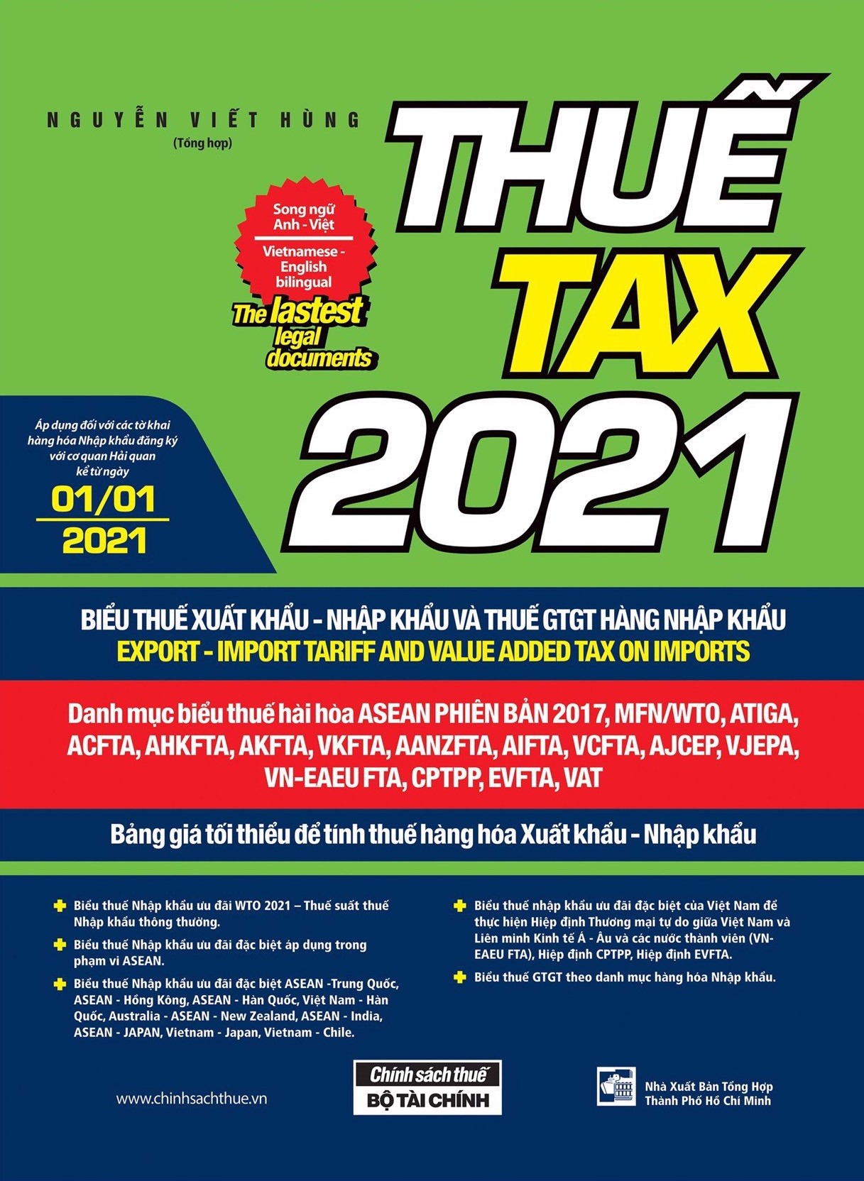 Thuế TAX 2021 - Biểu Thuế Xuất Khẩu - Nhập Khẩu Và Thuế GTGT Hàng Nhập Khẩu (Song Ngữ Anh - Việt)