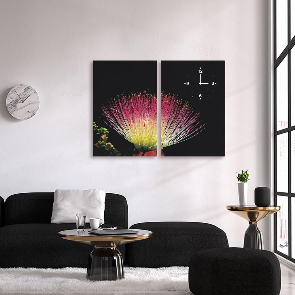 Bộ 2 tranh trang trí hoa độc đáo – W319