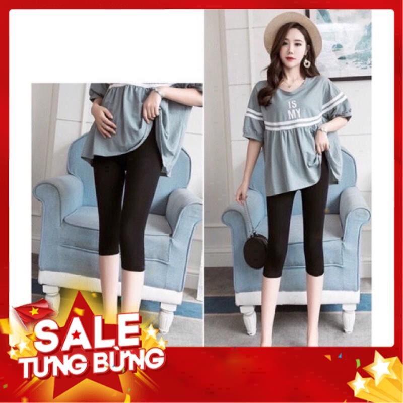 Quần bầu CẠP CHÉO cotton CO GIÃN BỐN CHIỀU, êm ái, thoải mái, thấm hút mồ hôi tốt cho mẹ bầu B03