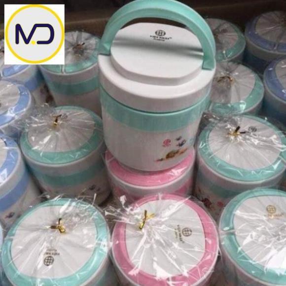 Cà mên siêu giữ nhiệt 2 ngăn Việt Nhật plastic - Cặp lồng giữ nhiệt tiện dụng