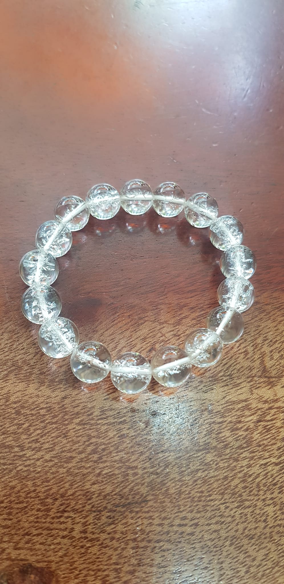 Vòng tay phong thủy nữ đá thạch anh Trắng Tuyết tự nhiên size vòng 10mm vòng màu trắng tuyết lạ đẹp hợp nữ mệnh kim thuỷ ạ
