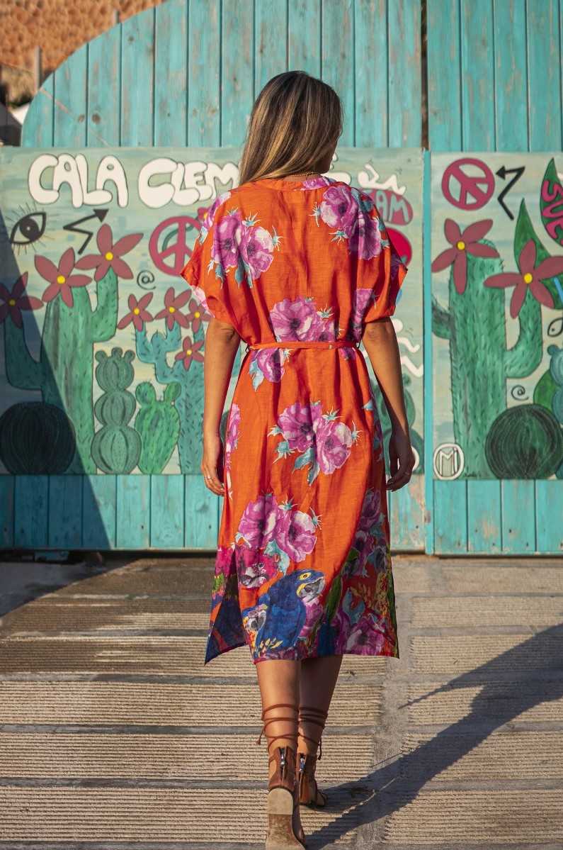 Đầm Midi Cotton Isla Bonita IB25985-RE