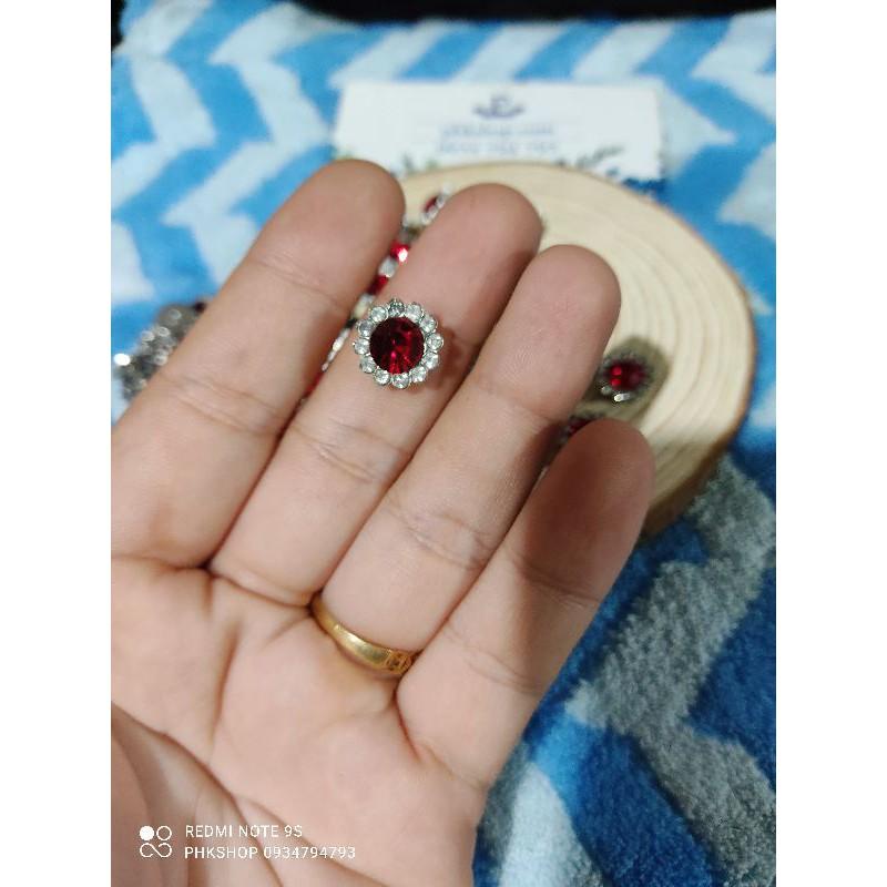 Hạt đá pha lê nguyên liệu oản handmade 1.2cm