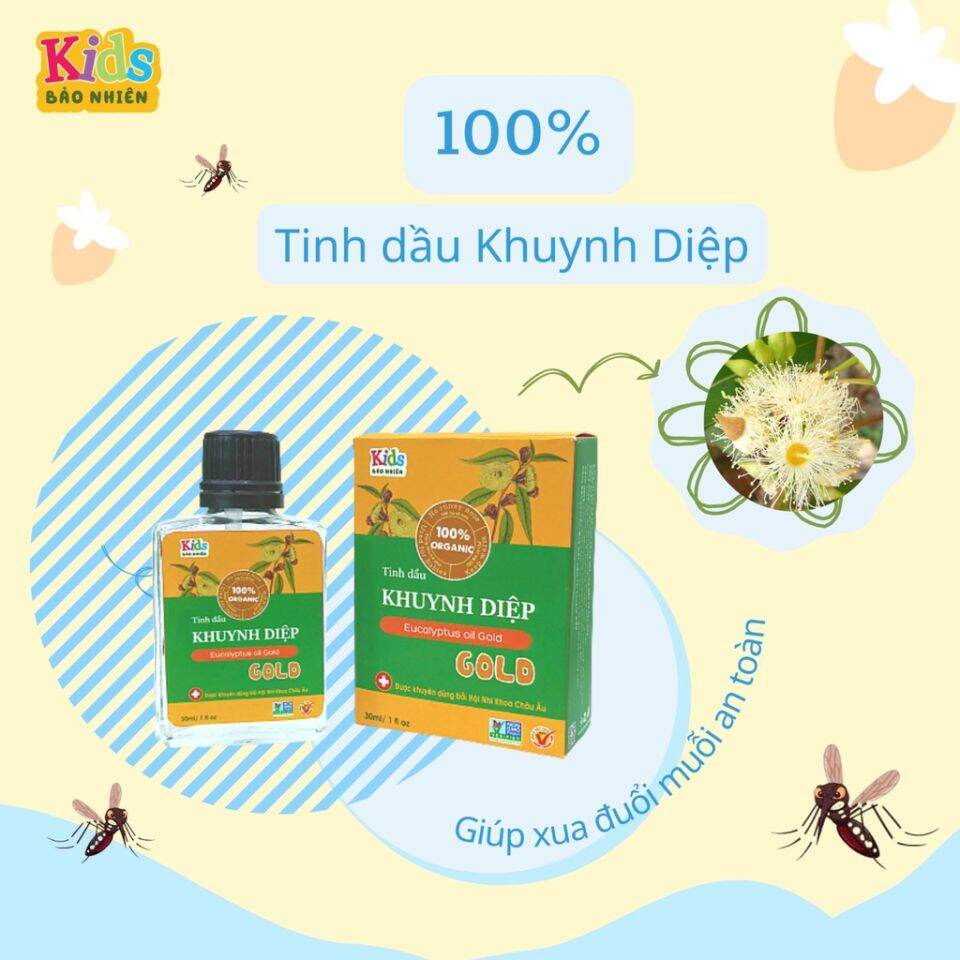 Tinh dầu Khuynh Diệp Bảo Nhiên 10ml / 30ml cho Bé - Bảo vệ sức khỏe bé và chống muỗi đến 8h an toàn cho bé yêu Chính hãng