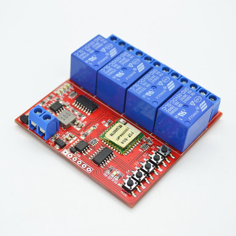 DC7-24V 4 Channel Light Lamp Switch 433mhz Wireless Remote Control Module DIY Part