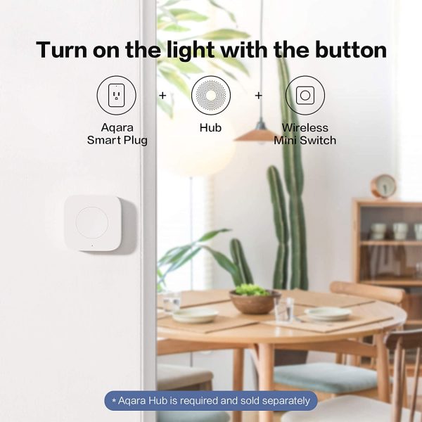 Nút nhấn không dây Aqara Wireless Mini Switch Quốc Tế - Hàng Chính Hãng