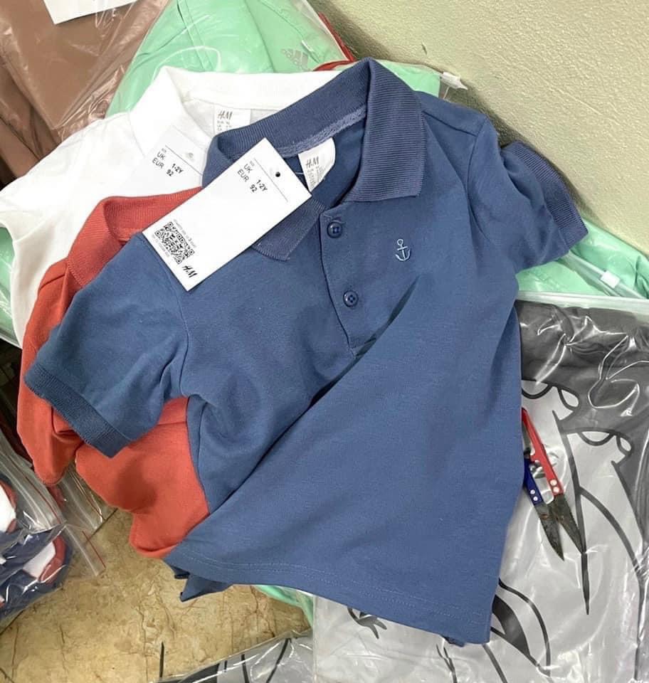 SET 3 ÁO POLO CHO BÉ TRAI DỄ PHỐI ĐỒ MÀU XANH, CAM, TRẮNG CỰC THỜI TRANG