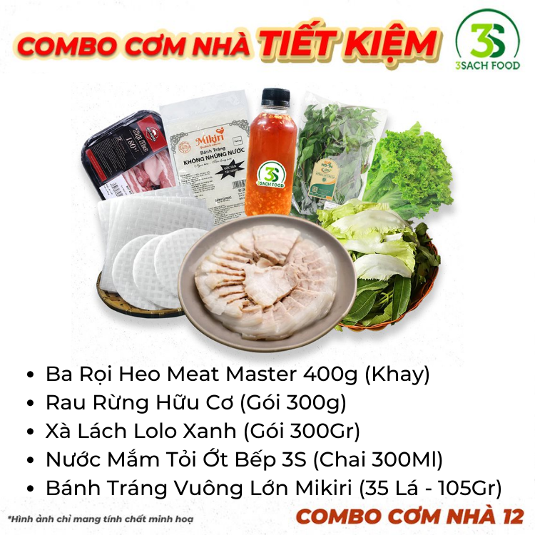 Combo Bánh Tráng Cuốn Thịt - Cơm Nhà 12