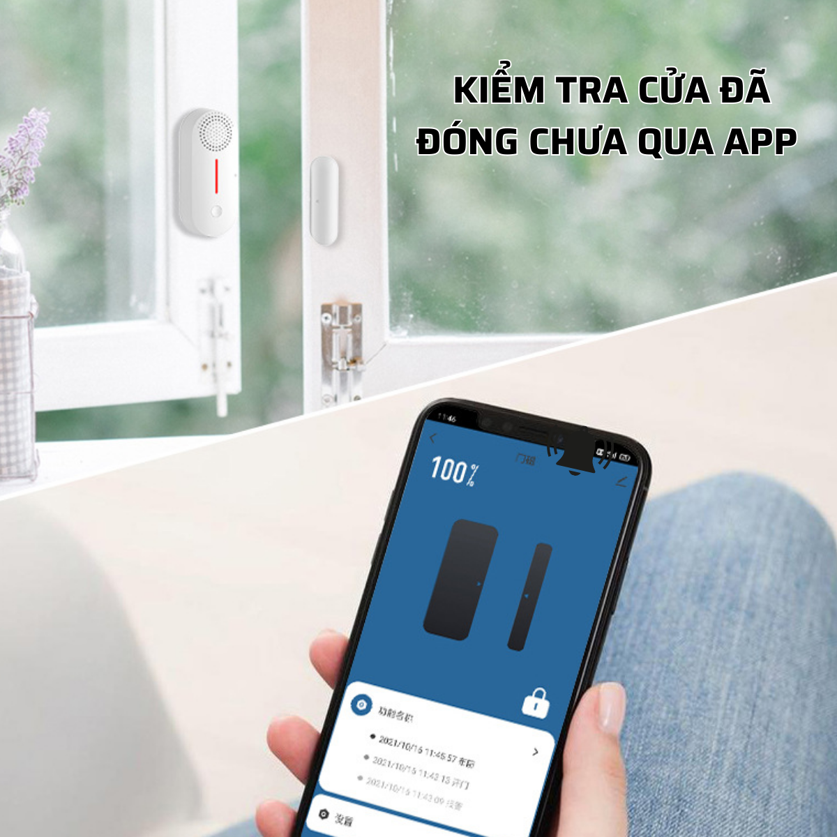 Chuông báo động chống trộm, báo khách mở cửa kết nối wifi CTFAST AW301 - Điều khiển từ xa qua app, âm báo 100 db hẹn giờ thông minh - Hàng chính hãng