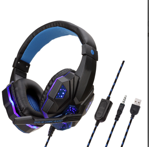 Chuyên Nghiệp Bass Game Thủ Có Dây Tai Nghe PS4 X Hộp Tai Nghe Có Đèn Led Micro Cho Máy Tính Laptop