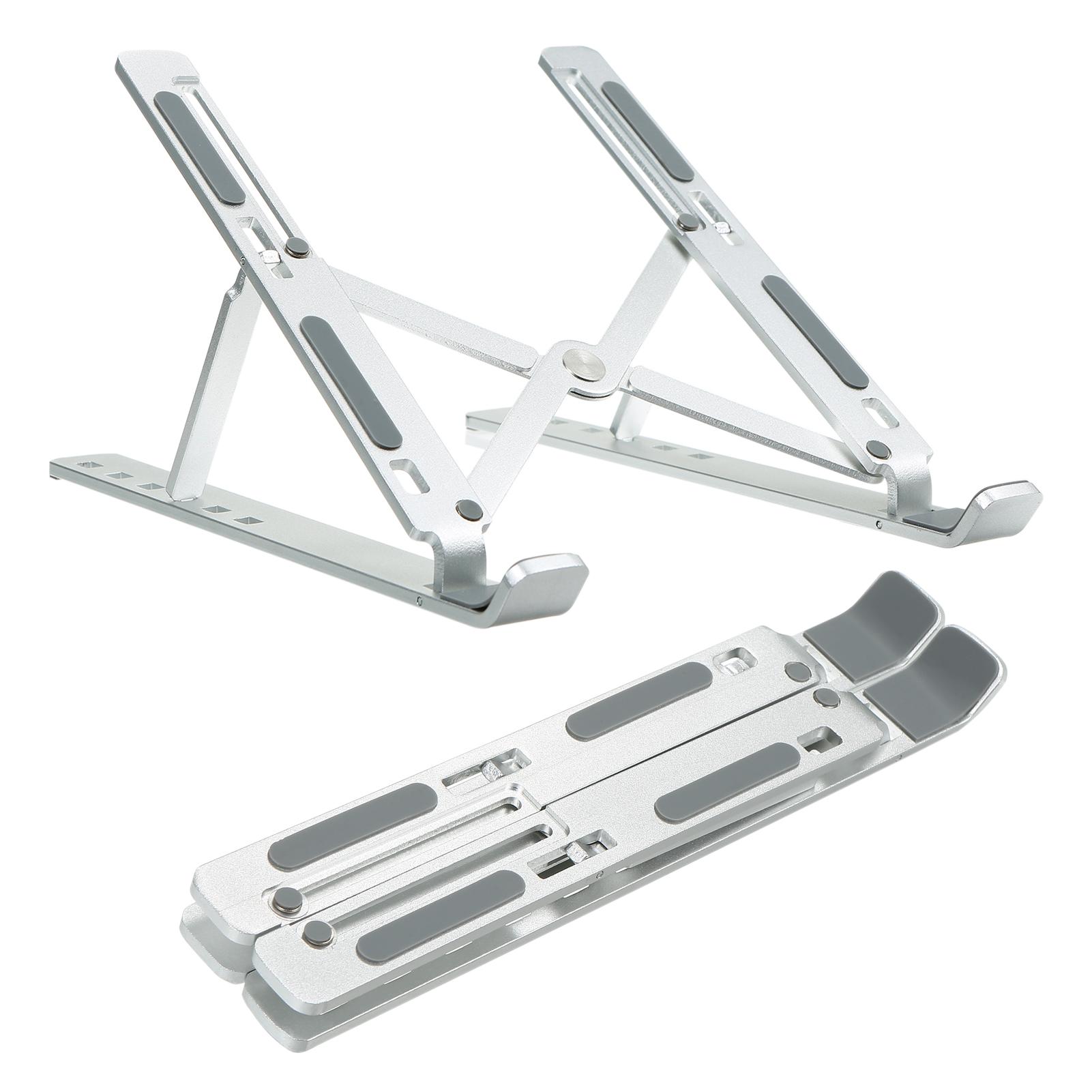 Foldable Laptop Stand Computer Holder Bracket 6-Level Adjustable Height Heat Dissipation Design Portable Bendable