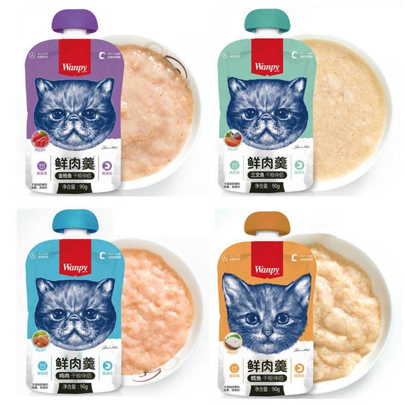 Súp thưởng cho mèo Wanpy tuýp 90gr có nắp vặn