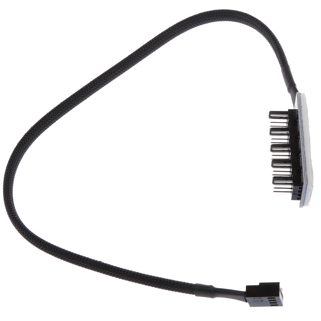 Phép Màu Sáng 5-Chiều PWM 4pin/3pin CPU Quạt Máy Tính Tay 12V