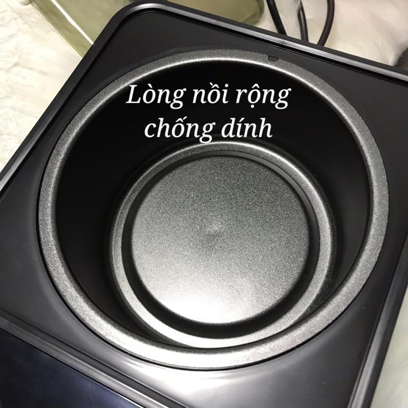 Nồi nấu sáp wax lông chống dính + 100g Sáp wax cao cấp siêu bám lông + Mỡ trăn nguyên chất