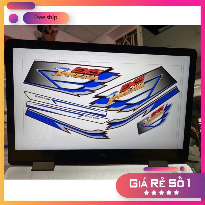 Tem rời dán xe #Dream tem in 3 lớp ko bay màu bảo hành màu sắc vĩnh viễn
