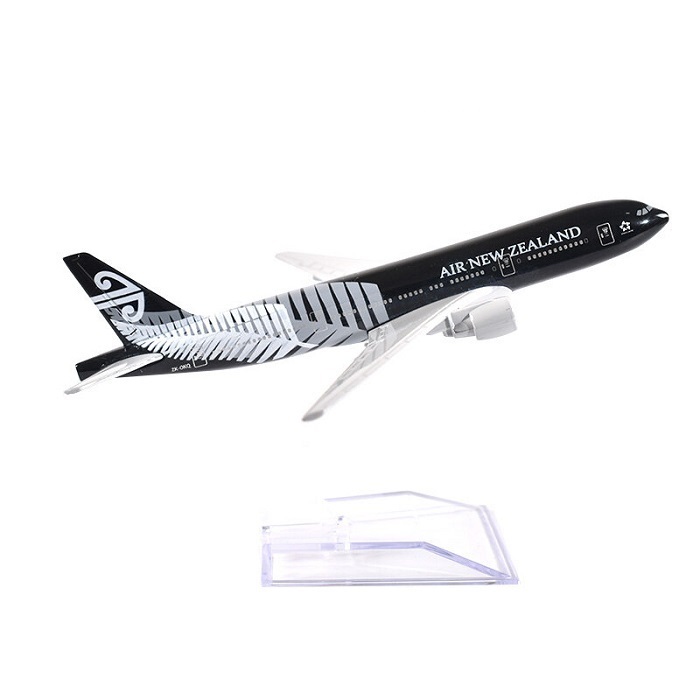 Mô hình máy bay tĩnh Black Air New Zealand B777 16cm