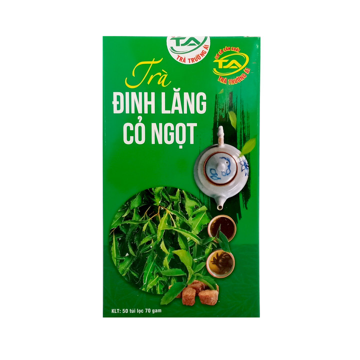 Combo 02 hộp Trà Đinh lăng Cỏ ngọt Trường Ái (50 túi lọc) - Giúp ăn ngon, ngủ ngon, kéo dài tuổi thọ