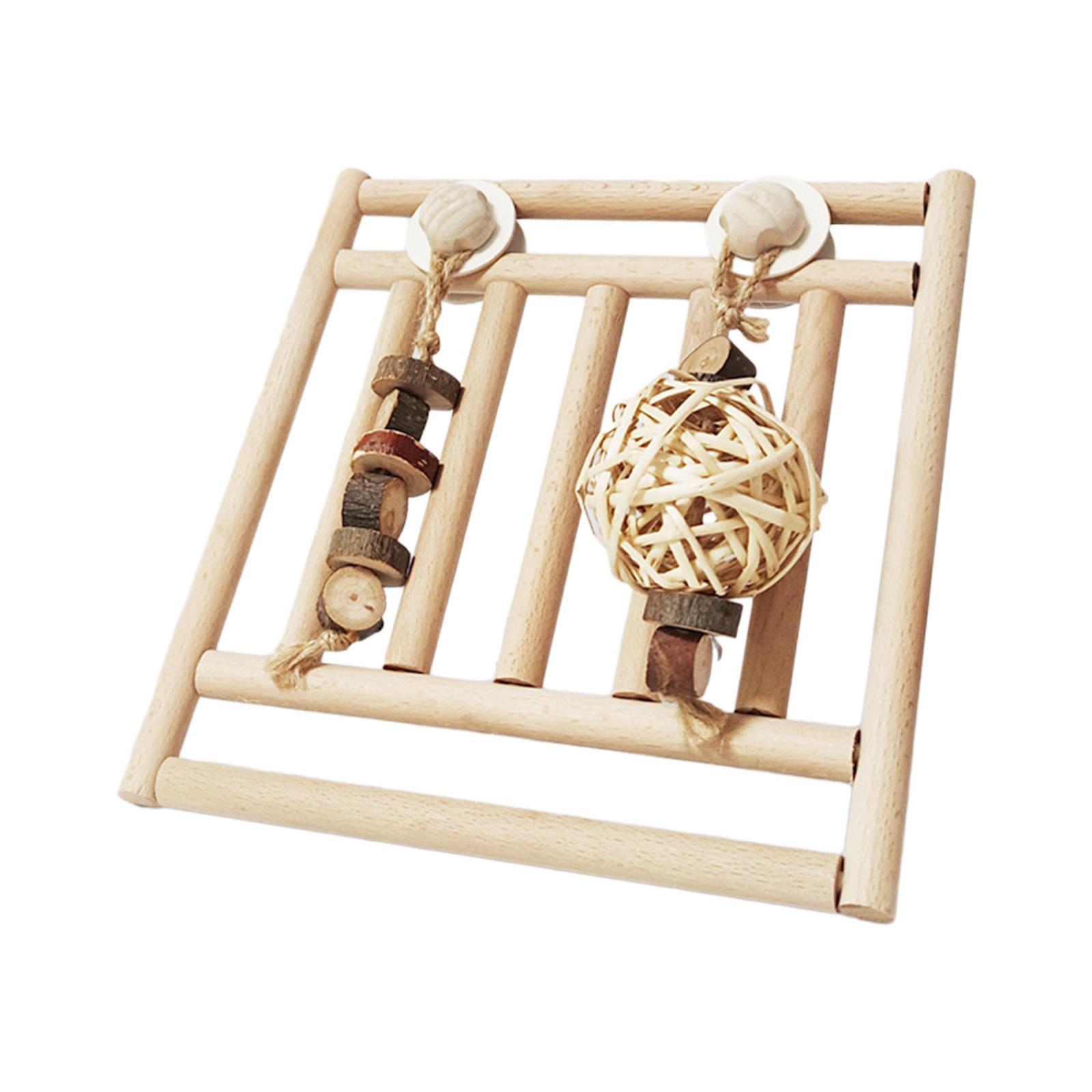 Rabbit Chew Toys, Wooden Doors, Exercise Biting Hamster Chew Toys for Bunny Small Animals