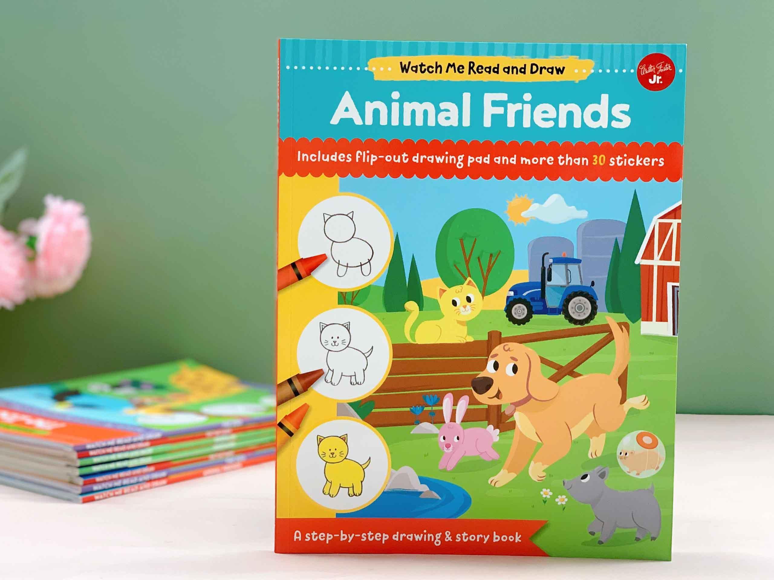 Watch Me Read and Draw: Animal Friends : A step-by-step drawing &amp; story book