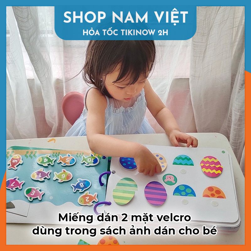 Set 10 Miếng Dán Velcro Tròn Kèm Keo 2 Mặt, Cố Định Thảm, Dán Nệm Sopha, Ra Trải Giường