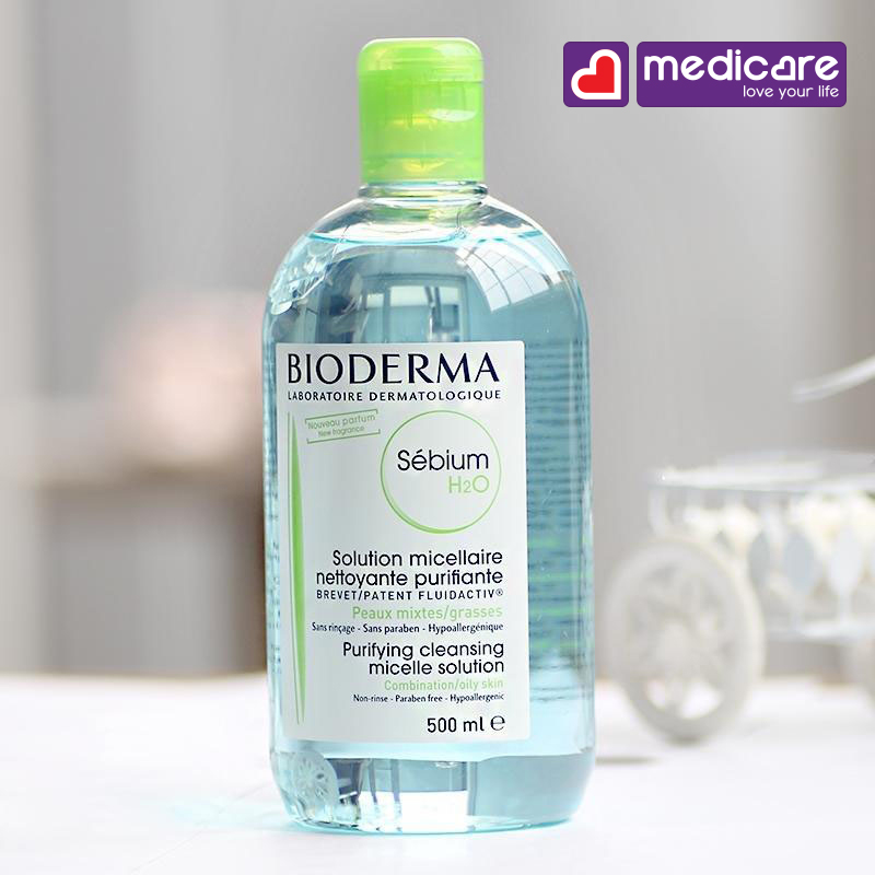 0134198 Bioderma Sebium Nước tẩy trang chai 500ml