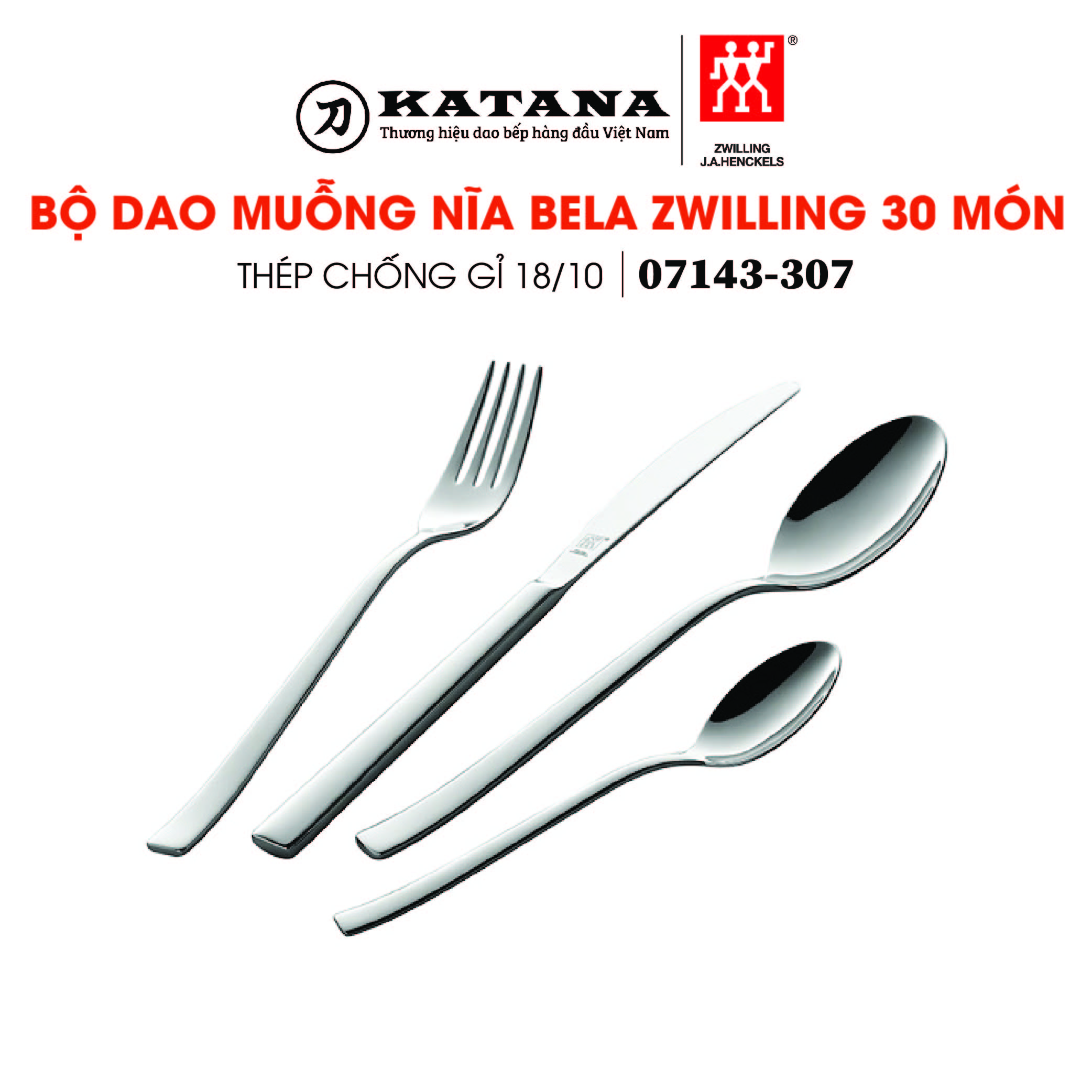 ZWILLING - Bộ dao muỗng nĩa Bela - 30 món