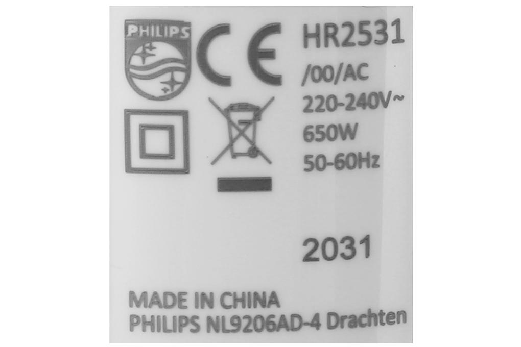 Máy xay sinh tố cầm tay Philips HR2531 - Hàng chính hãng