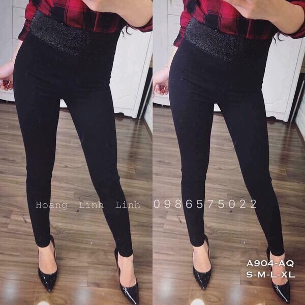 Quần Legging thun lưng Kim Tuyến Hàng Cao Cấp