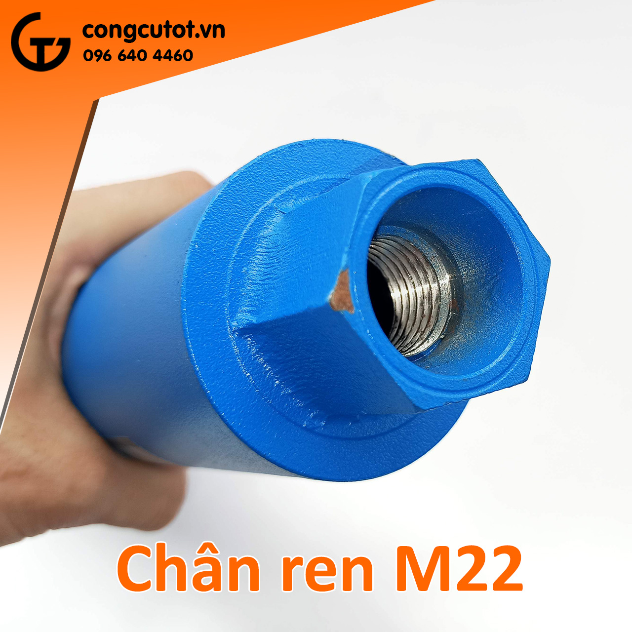 Mũi khoét tường ướt kim cương mạ điện Ø63 x 370mm