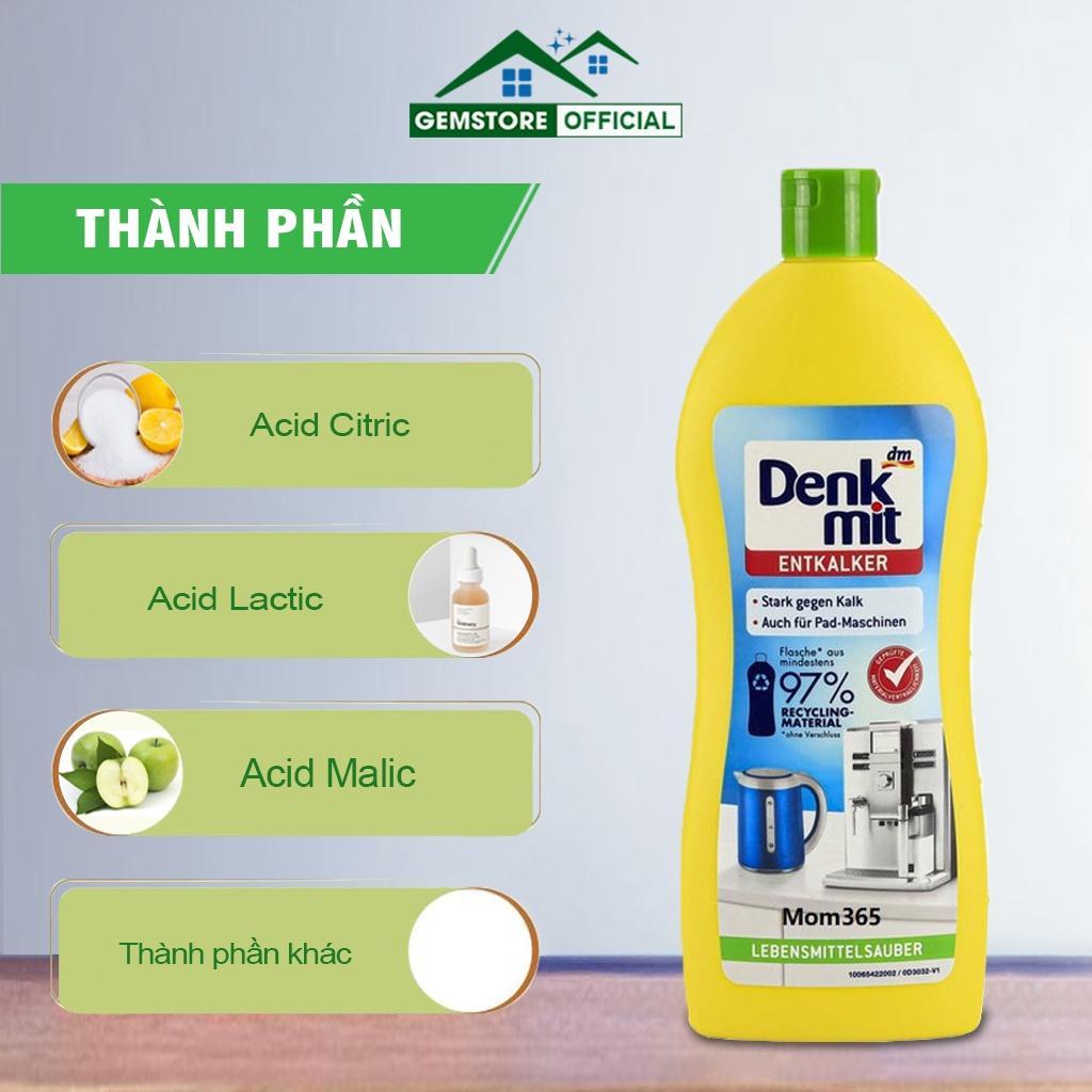 Dung Dịch Tẩy Cặn Canxi DENKMIT, Tẩy Cặn Canxi Bàn Là, Vách Kính, Ấm Siêu Tốc, Xoong Nồi, Hiệu Quả, 250ml, Nhập Đức