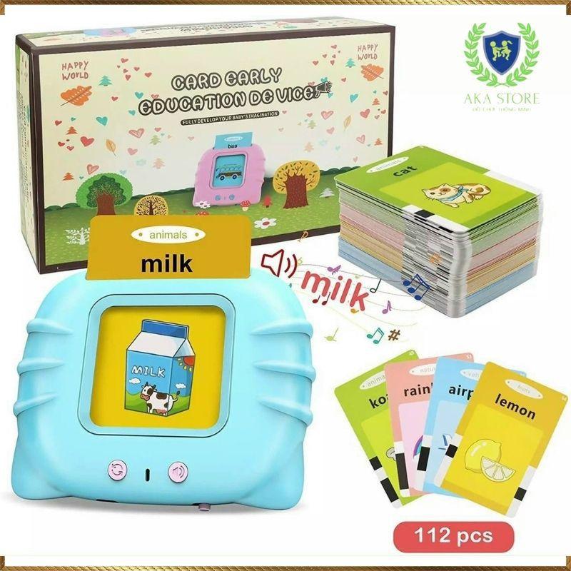 Máy đọc thẻ Flashcard Mèo Con song ngữ Anh Việt hỗ trợ bé học tiếng anh