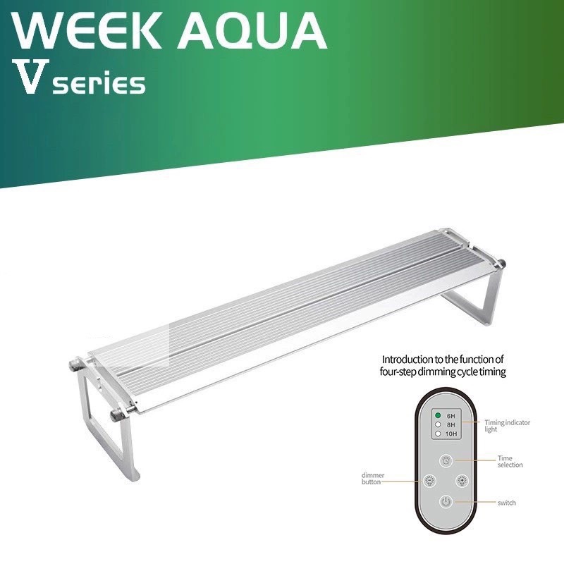 Đèn thuỷ sinh Week Aqua có bảng điều chỉnh ánh sáng giúp cây thuỷ sinh quang hợp